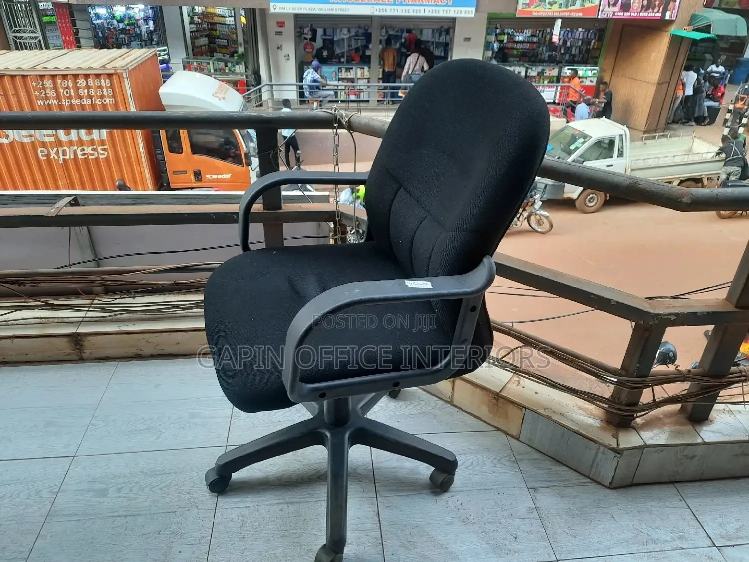 Fabric Short Back Chair