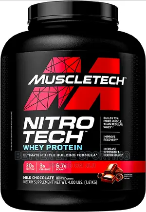 Nitro Tech Whey Protein 4 Lbs(1.8 Kgs)