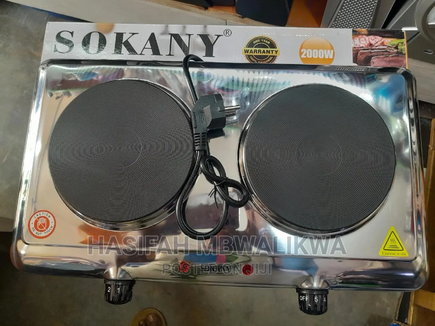 Sokany Electric Double Stove - 2000W