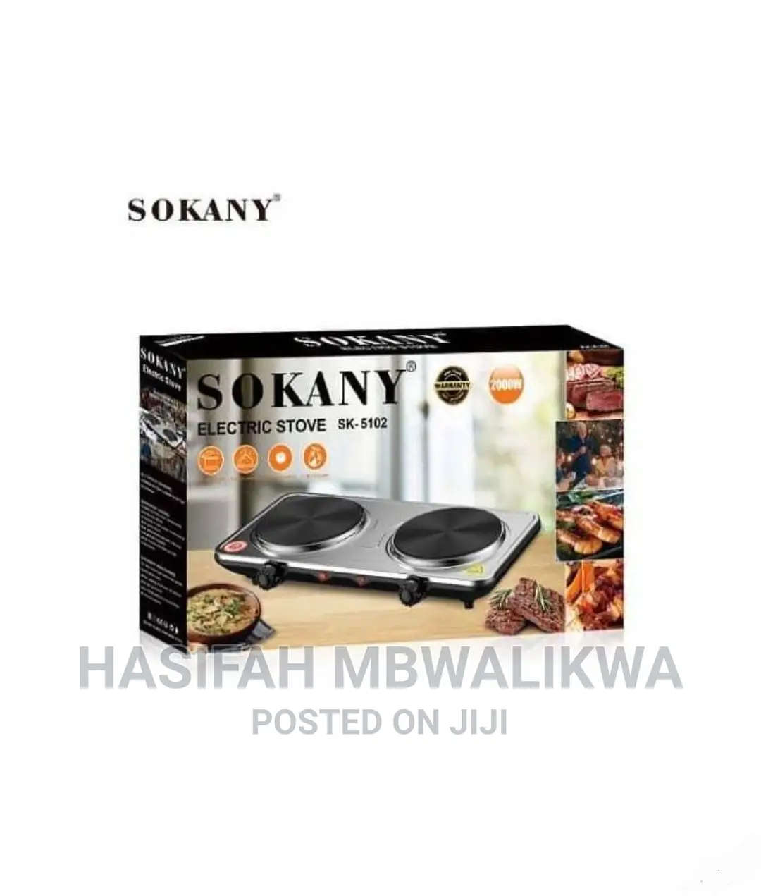 Sokany 2 Burner Electric Stove