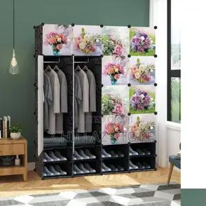4 Columns Plastic Wardrobe.