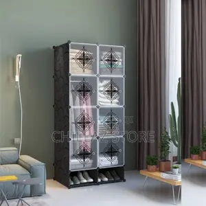 2 Columns Plastic Wardrobe.