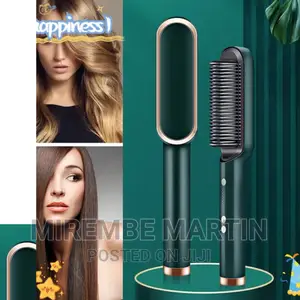 2 in 1 Hair Straightener Brush