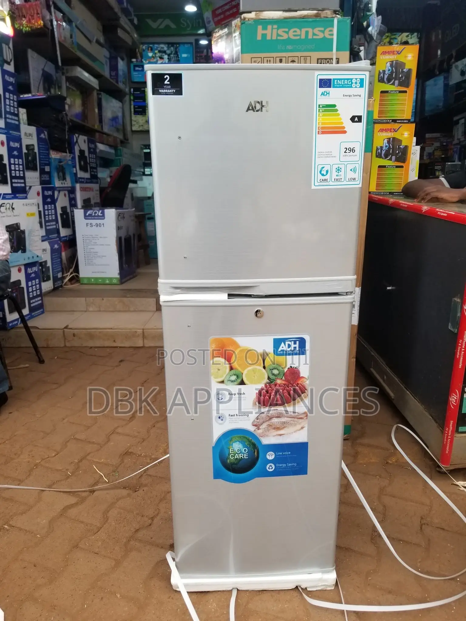 Adh 168l Double Door Refrigerators German Technology
