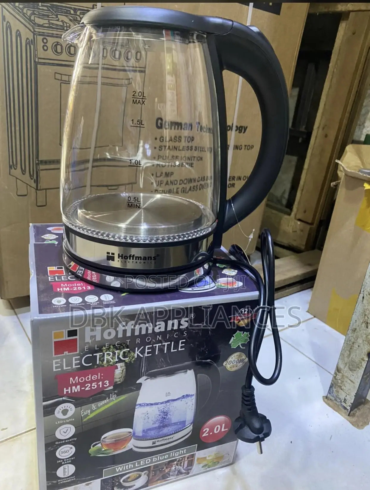 Hoffmans Electric Kettle’S Available