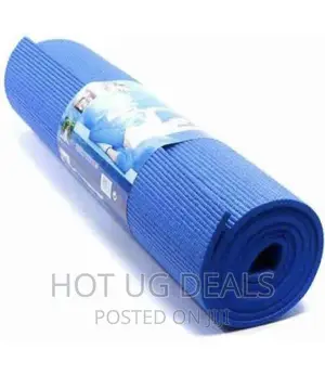 Yoga Mat With Carrier Bag Moisture Resistance - Blue