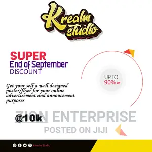 Flyers and Posters at 10,000 End of Month Promotion