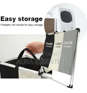 TRI Compartment Sorting Laundry Hamper