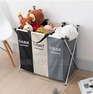 TRI Compartment Sorting Laundry Hamper