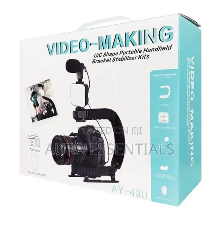 Portable Camera Stabilizer, Fill Light, Microphone Bracket