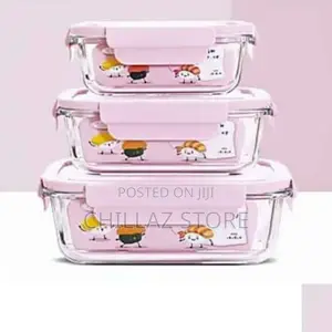3pcs Glass Food Storage Containers.
