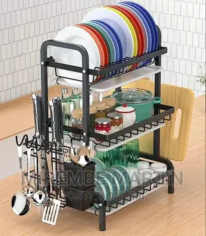3 Layer Dish Rack Organizer
