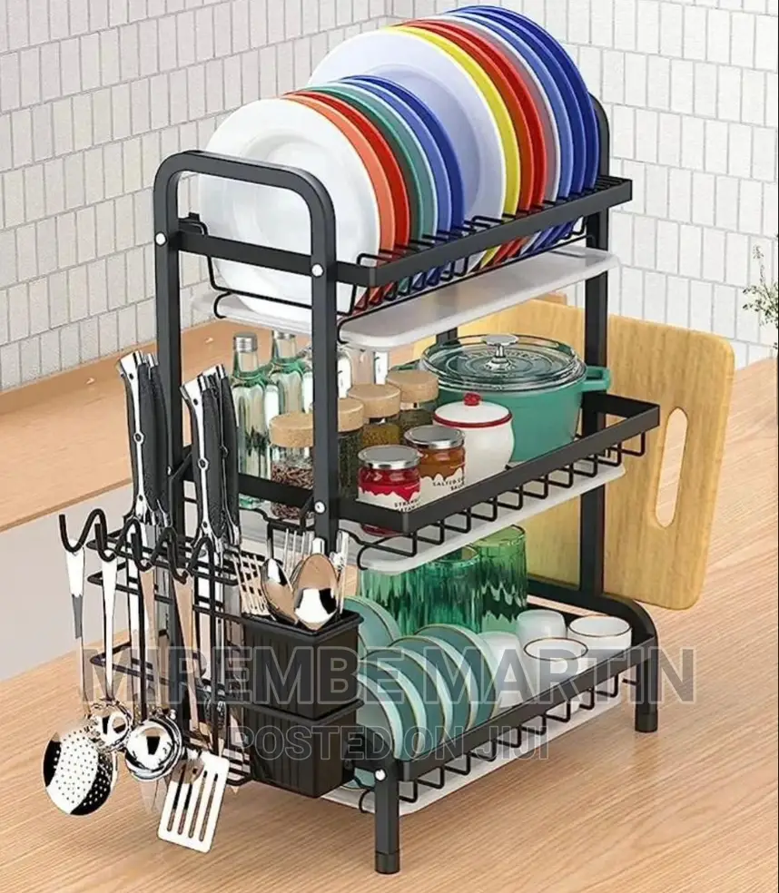 3 Layer Dish Rack Organizer