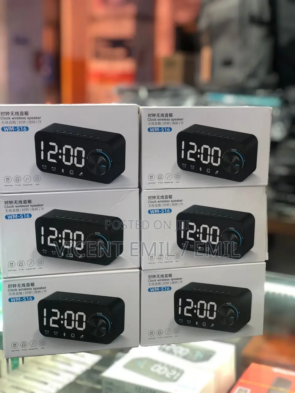 Clock Wireless Speaker WM-S16