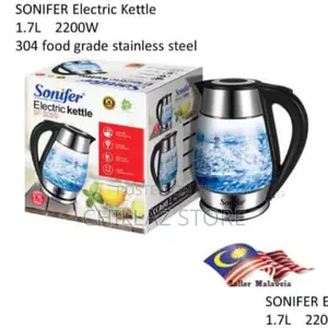 Sonifer 1.7L Glass Electric Kettle.