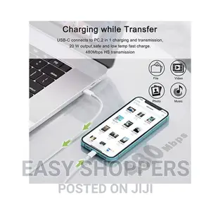 Super Fast Lightening to Type C Cable and Port With 20watts