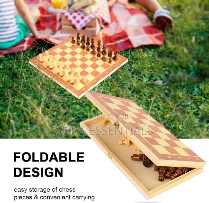 3 Games in 1 Chess, Checkers, Backgammon
