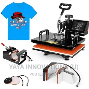 Printing on Mugs, Caps,T-Shirts Heat Press Machine