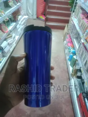 Blue Stainless Steel Coffee Cup