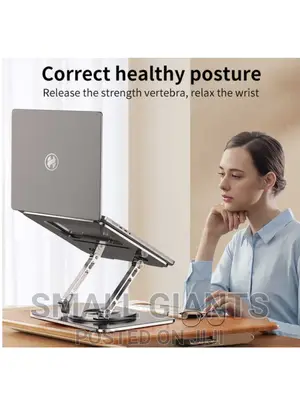 Adjustable Aluminum Alloy Laptop Stand 360° Rotating Bracket