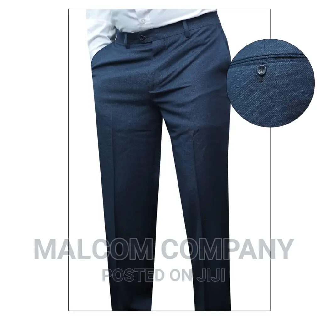 Sky Blue Men Trousers