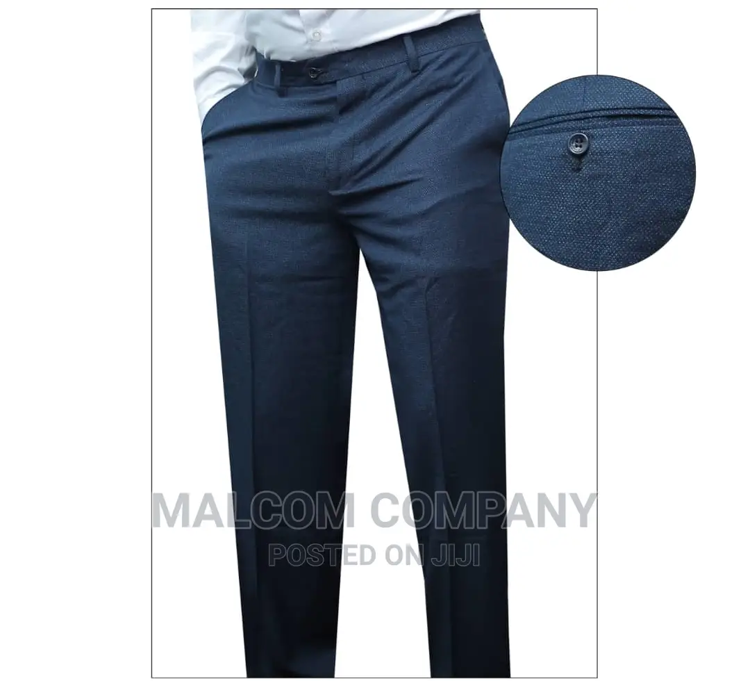 Sky Blue Men Trousers
