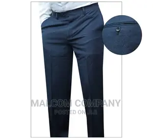 Sky Blue Men Trousers