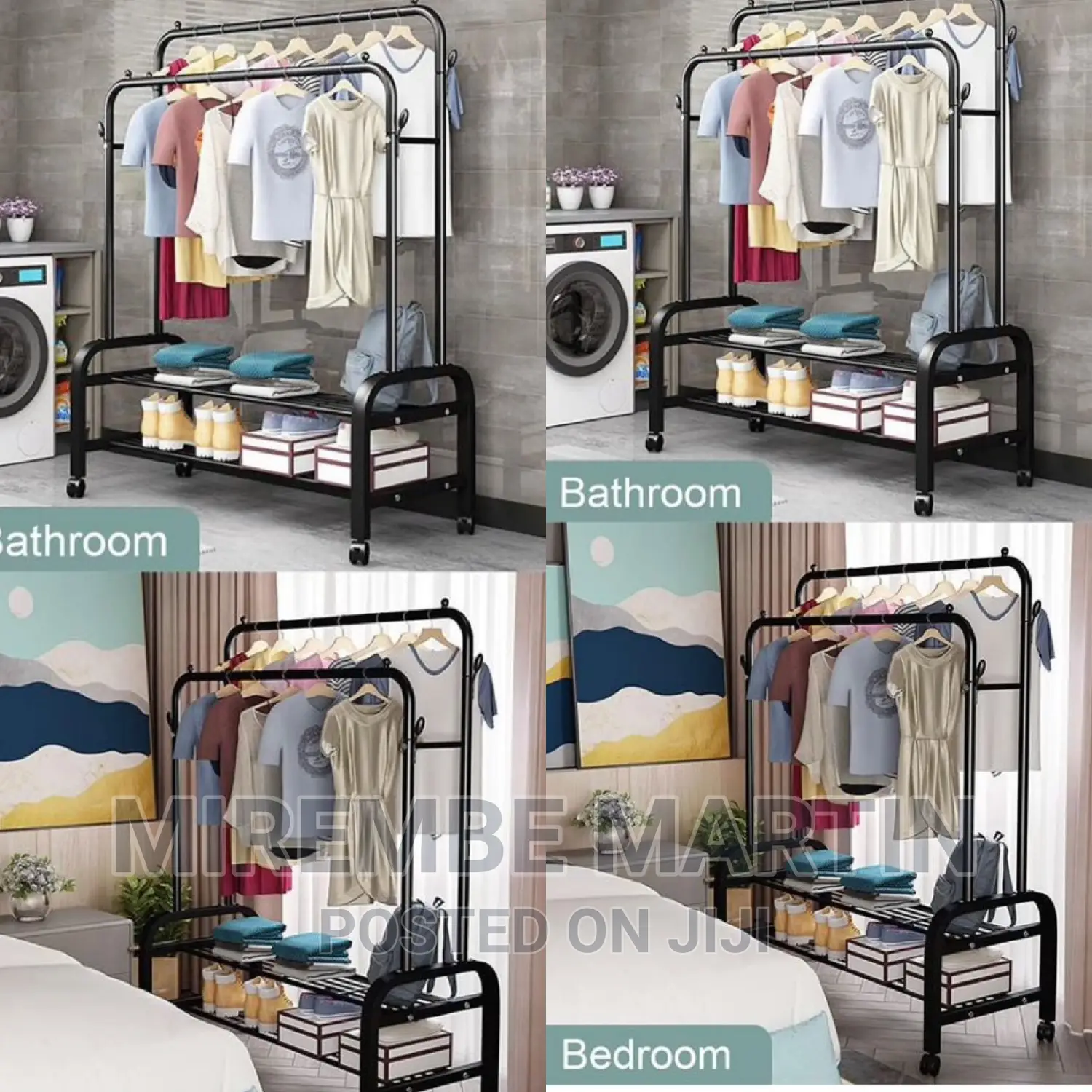 Double Clothes Rack