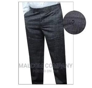 Men Dark Gray Trousers