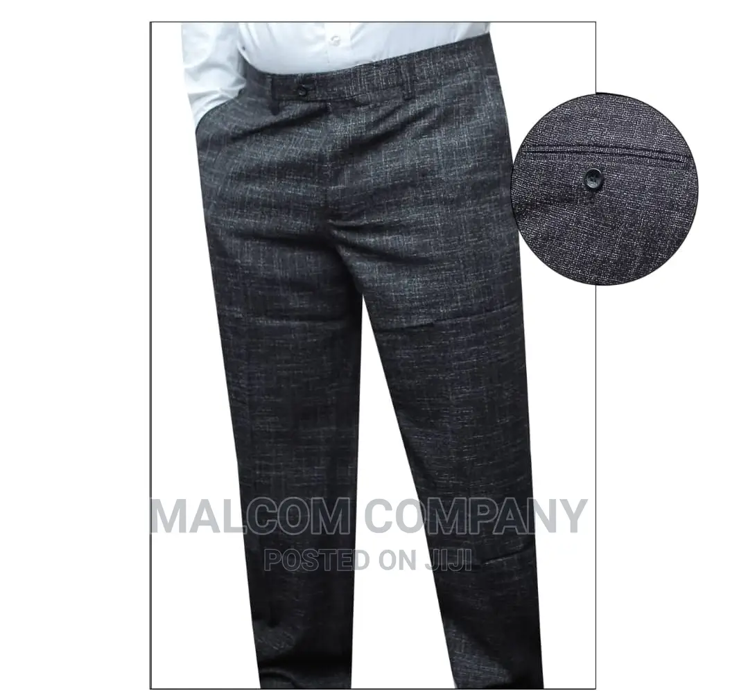 Men Dark Gray Trousers