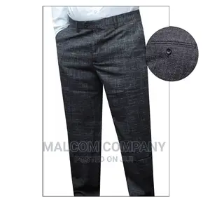 Men Dark Gray Trousers