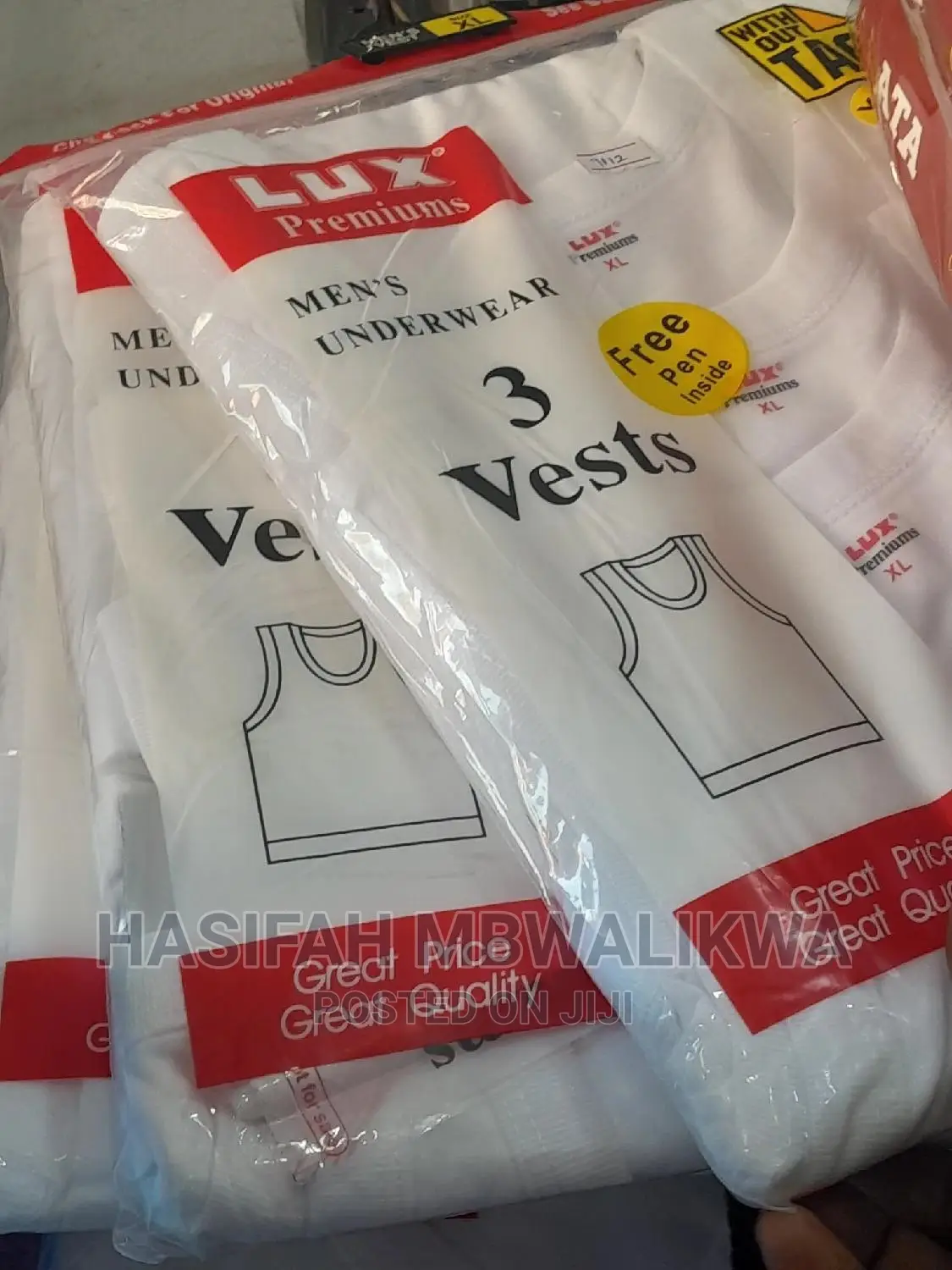 Lux Pack of 3 Men's Vests