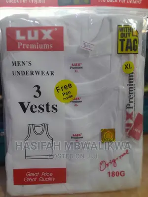 Lux Pack of 3 Men's Vests