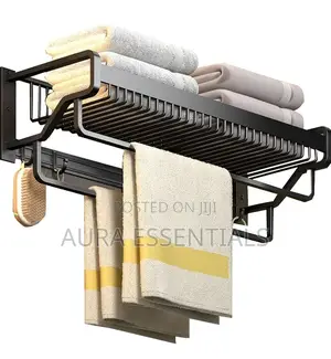 Modern Towel Rack Holder Bathroom Durable Aluminum Alloy