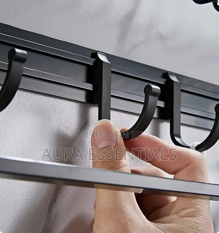 Modern Towel Rack Holder Bathroom Durable Aluminum Alloy