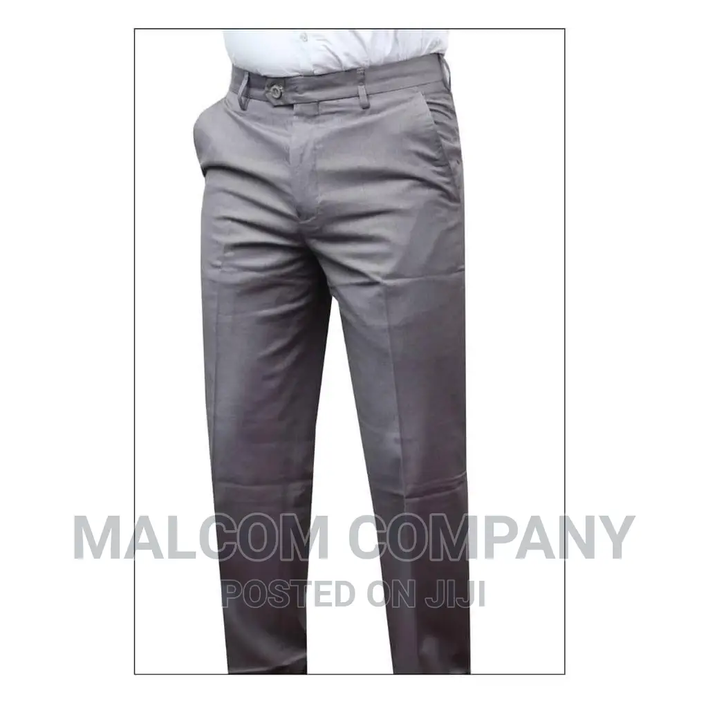 Gray Men Trousers