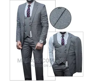 Men Oversized Classic Gray Suits