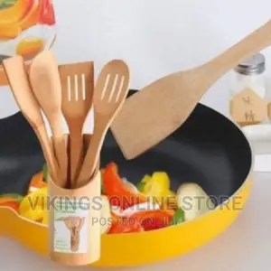 Kitchen Utensil Wooden Spoon Set ( 4pcs+1holder