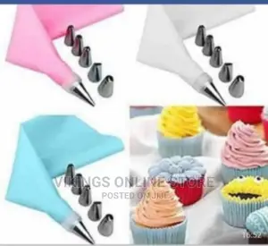 Icing Cream Pastry Bag With 5 PCS Nozzles