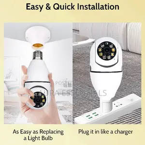 Wifi Spy Camera 1080P IP Bulb Camera