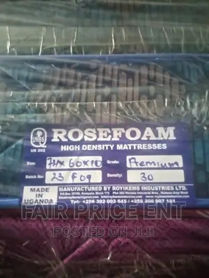 Premium High Density Mattress.5x6x10inches.( Blue)
