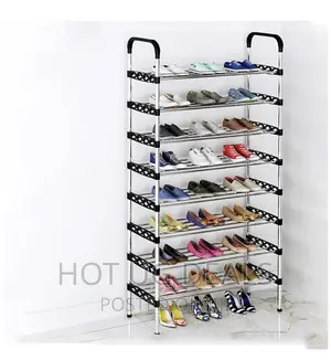 7 -Tier Shoe Organizers Shoe Racks Organizer - Black