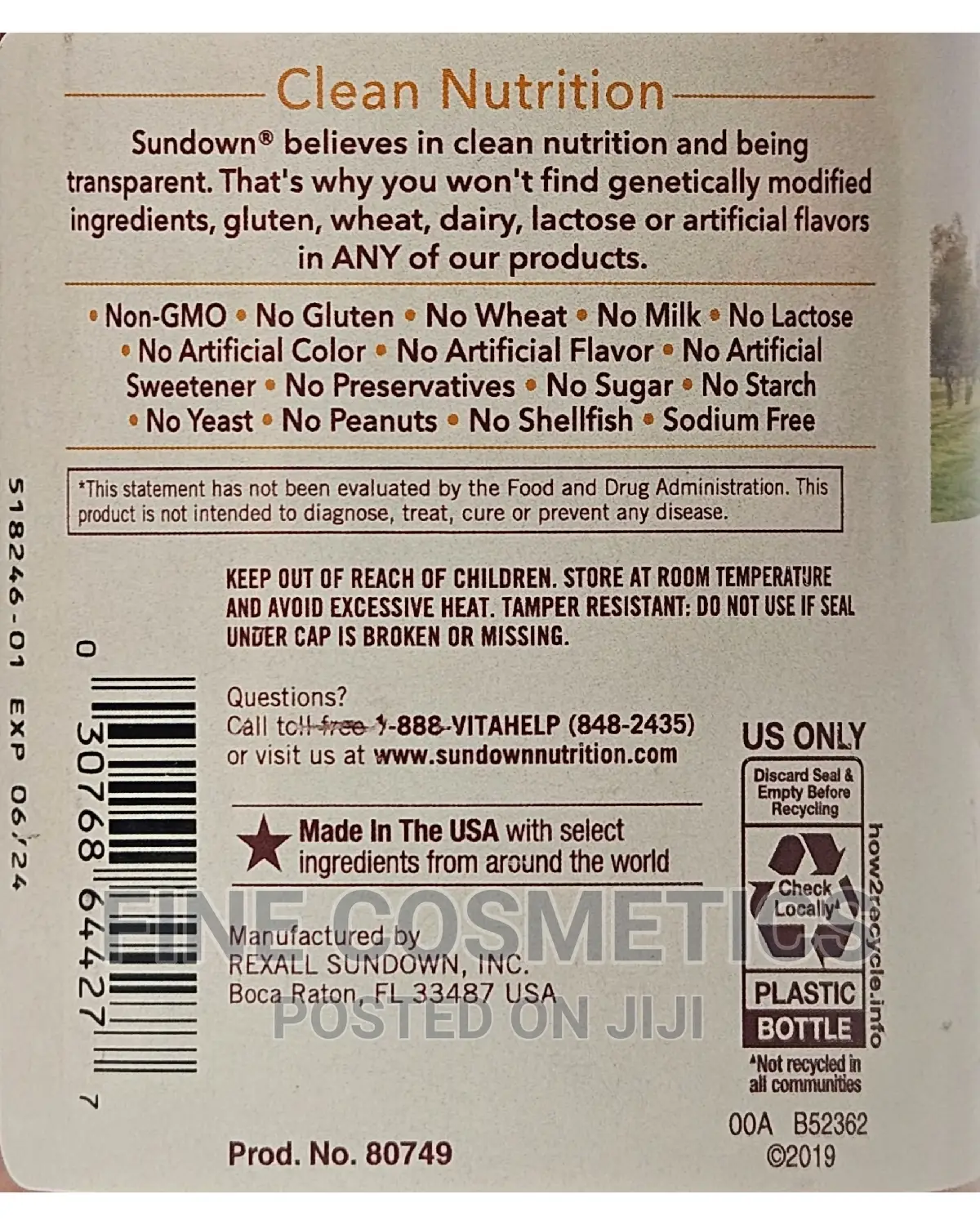 SUNDOWN Clean Nutrition Omega 3-6-9 Fish Oil 200softgel Caps