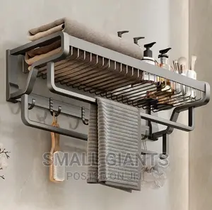 Modern Towel Rack Holder Bathroom Durable Aluminum Alloy