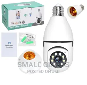 360° Panoramic Wifi IR IP E27 Light Bulb Camera 1080P HD