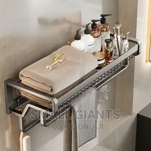 Modern Towel Rack Holder Bathroom Durable Aluminum Alloy