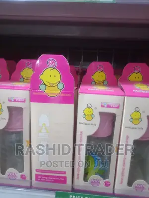 Movable Double Handle Straight Baby Bottle