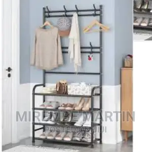 Stainless Steel Hat and Shoe Rack Organizer