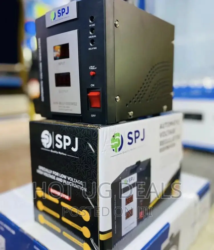 SPJ AVR-BLU2000W04 Automatic Voltage Regulator 1500W - Black