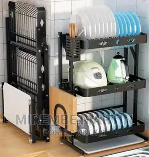 Kitchen 3 Layer Dish Rack Organizer
